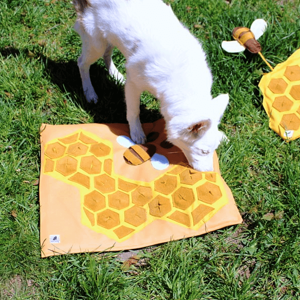 Beehive Snuffle Mat with 3D elements - Busy Noses
